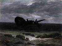 Friedrich, Caspar David - Wreck In The Moonlight